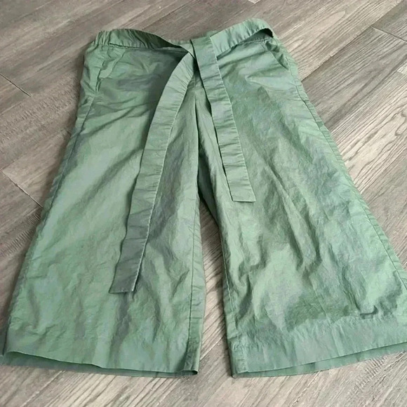 🔥J.Crew🔥 | Rory fern green crop wide leg tie waist pant - Picture 3 of 12